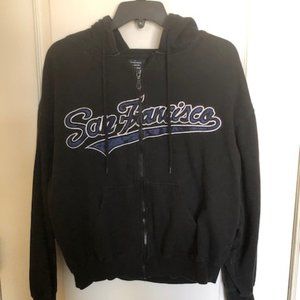 Woman's San Francisco Black Hoodie - Small